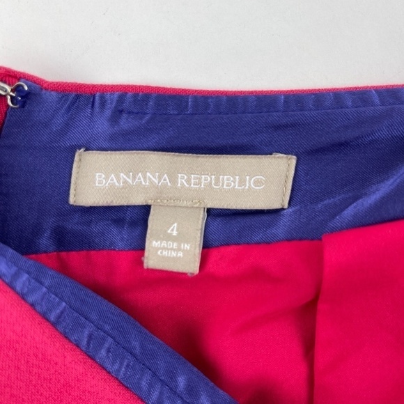 Banana Republic Skirt Womens Size 4 Pink Ruffled Zipper - Picture 2 of 8